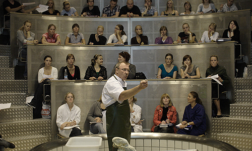 Studerende i auditorium